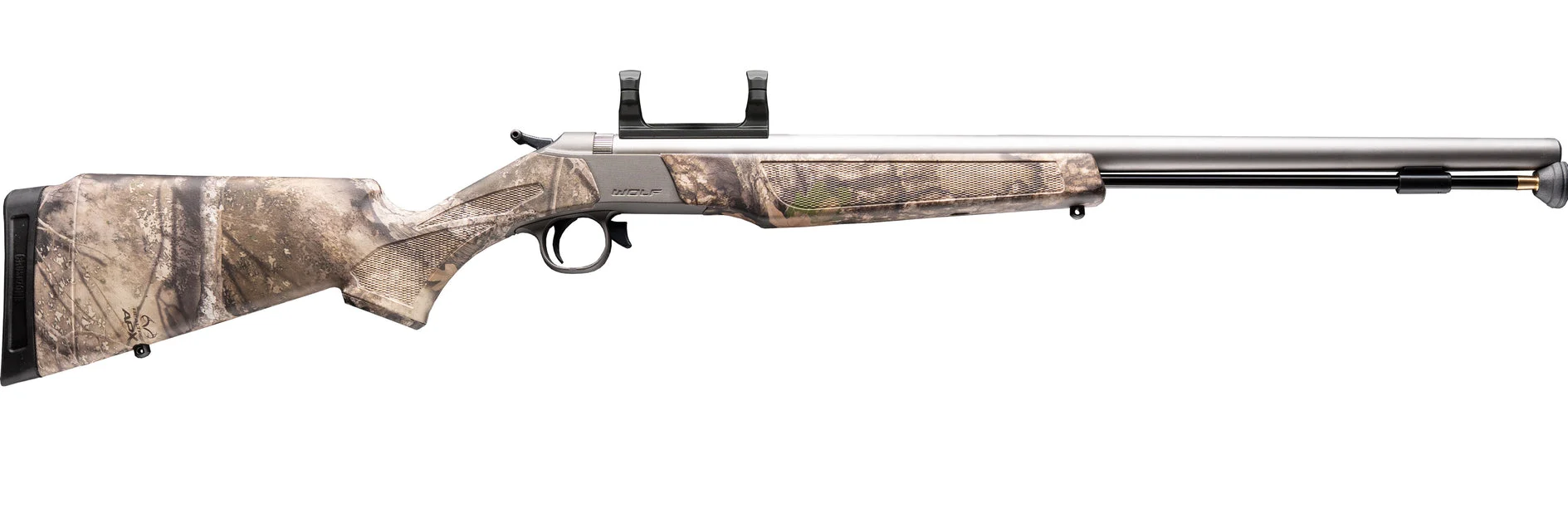 CVA Wolf Muzzleloader Rifle - .50 Cal Stainless Steel - Realtree APX Camo - PR2120SM