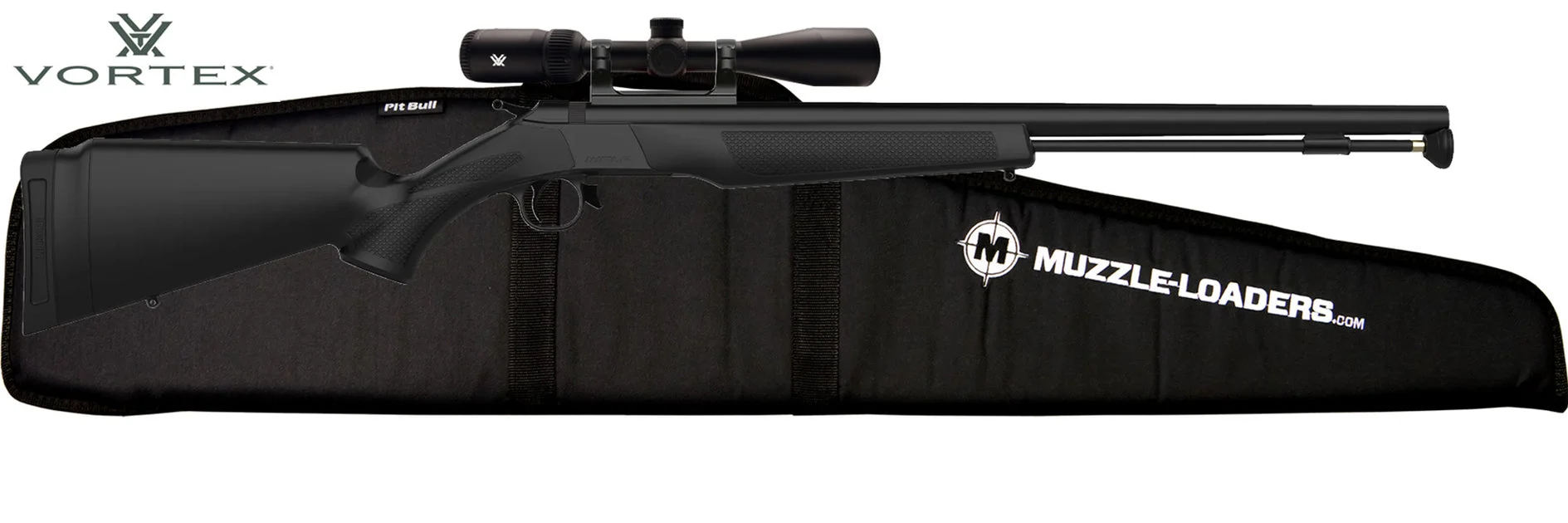 CVA Wolf™ Muzzleloader Vortex HD Scope Combo - .50 Cal Blued Steel & Black - PR2113VHD