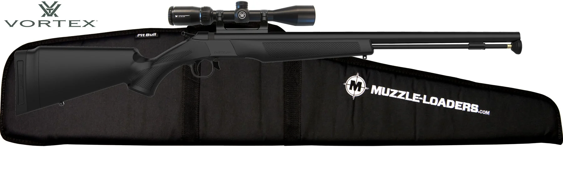 CVA Wolf™ Muzzleloader Vortex Scope Combo - .50 Cal Blued Steel & Black - PR2113VSC