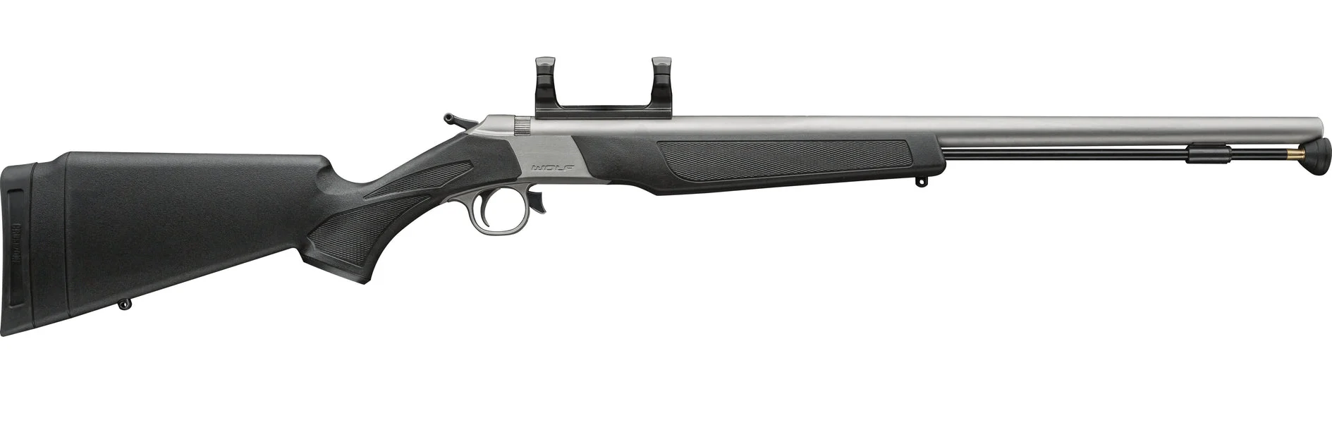 CVA Wolf™ V2 Muzzleloader Rifle - .50 Cal Black & Stainless - PR2117SM