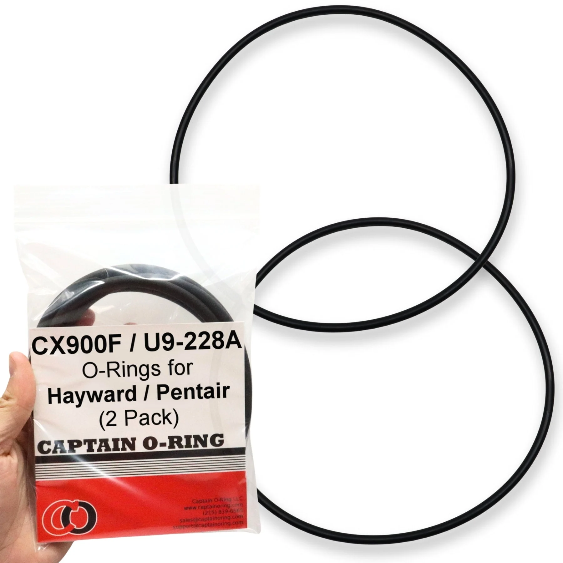 CX900F / U9-228A O-Rings for Hayward Star-Clear Plus Tank Lid and Pentair IntelliPro Max-E-Glass Dura-Glas Pumps (2 Pack)