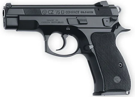 CZ-USA 91194 CZ 75 D PCR Compact 9mm Luger 14+1 3.75″ Black Steel Barrel, Black Serrated Steel Slide, Black Polycoat Aluminum Frame w/Beavertail, Black Rubber Grip