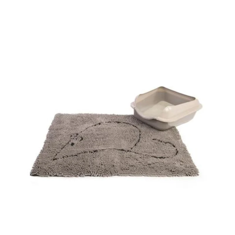 D.GS Cat Litter Mat|Grey|Brown