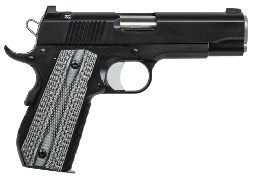 Dan Wesson Valor V-Bob 1911 45 ACP 4.25" Barrel Black Duty Finish Stainless Steel Black Polymer Grip. 8rd Mag