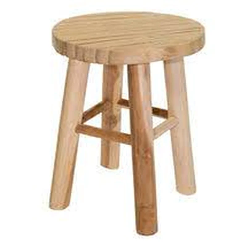 Decowood Stool Round Teak/Bamboo D29H40