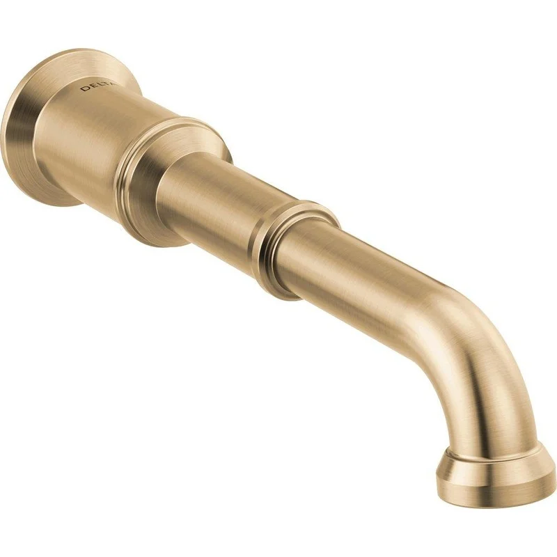Delta Faucet Broderick Two Handle Wall Mount Bathroom Sink Faucet in Lumicoat Champagne Bronze (Handles Sold Separately) | Ferguson