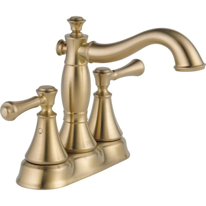 Delta Faucet Cassidy Two Handle Centerset Bathroom Sink Faucet in Brilliance Champagne Bronze | Ferguson