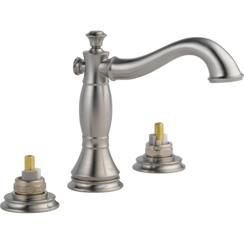 Delta Faucet Cassidy Two Handle Widespread Bathroom Sink Faucet in Brilliance Stainless | Ferguson