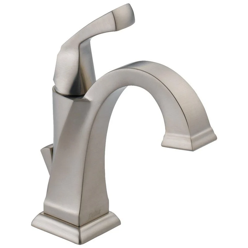 Delta Faucet Dryden Single Handle Monoblock Bathroom Sink Faucet in Brilliance Stainless | Ferguson