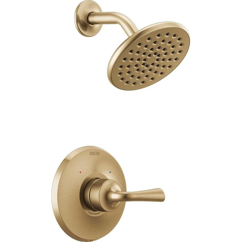 Delta Faucet Kayra One Handle Single Function Shower Faucet in Champagne Bronze (Trim Only) | Ferguson