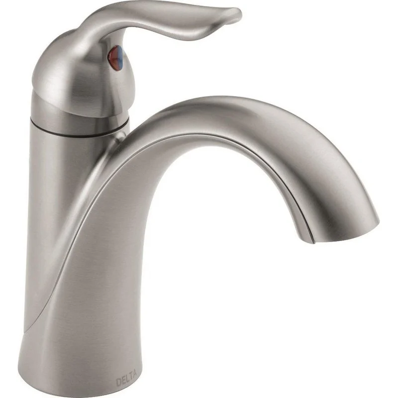 Delta Faucet Lahara Single Handle Centerset Bathroom Sink Faucet in Brilliance Stainless | Ferguson