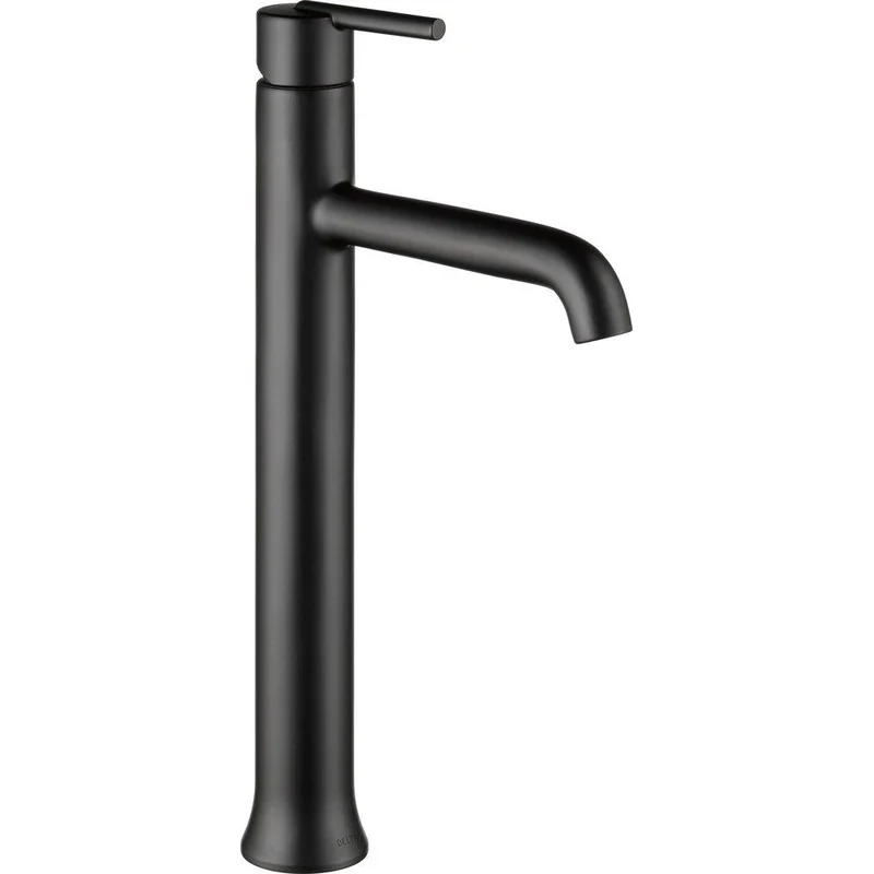 Delta Faucet Trinsic Single Handle Vessel Filler Bathroom Sink Faucet in Matte Black | Ferguson