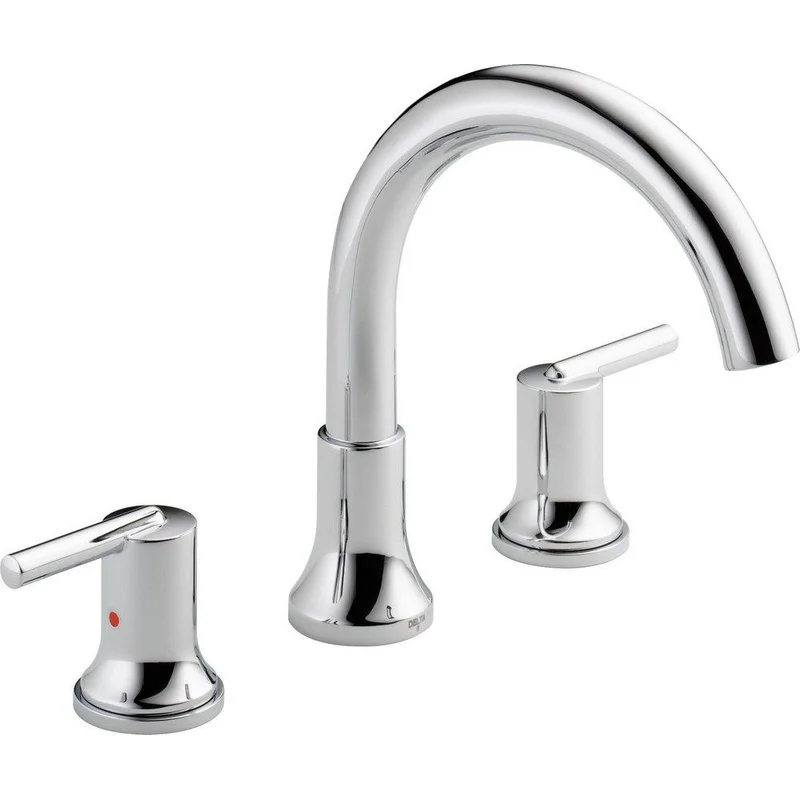 Delta Faucet Trinsic Two Handle Roman Tub Faucet in Chrome (Trim Only) | Ferguson