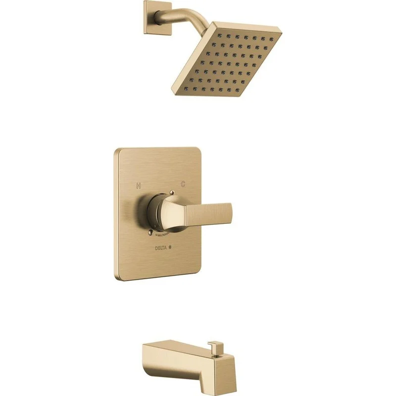 Delta Faucet Velum One Handle Single Function Bathtub & Shower Faucet in Brilliance Champagne Bronze (Trim Only) | Ferguson