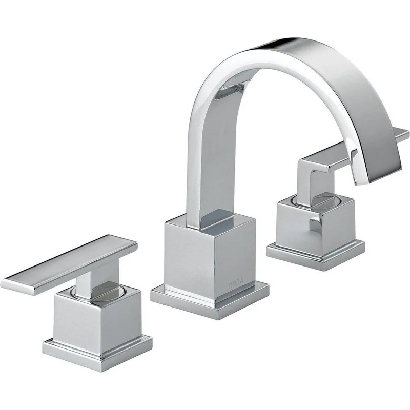 Delta Faucet Vero Two Handle Widespread Bathroom Sink Faucet in Chrome | Ferguson