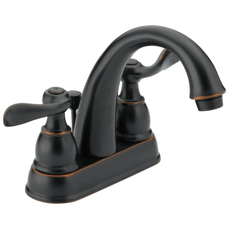Delta Faucet Windemere Two Handle Centerset Bathroom Sink Faucet in Oil Rubbed Bronze | Ferguson