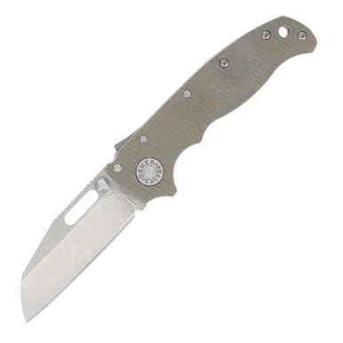 Demko Knives AD20.5 Coyote Tan 2.87 Inch Plain Stonewash Shark Foot AD205-S35-SFCT