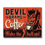 Devil Brand Coffee Tin Sign SG2042