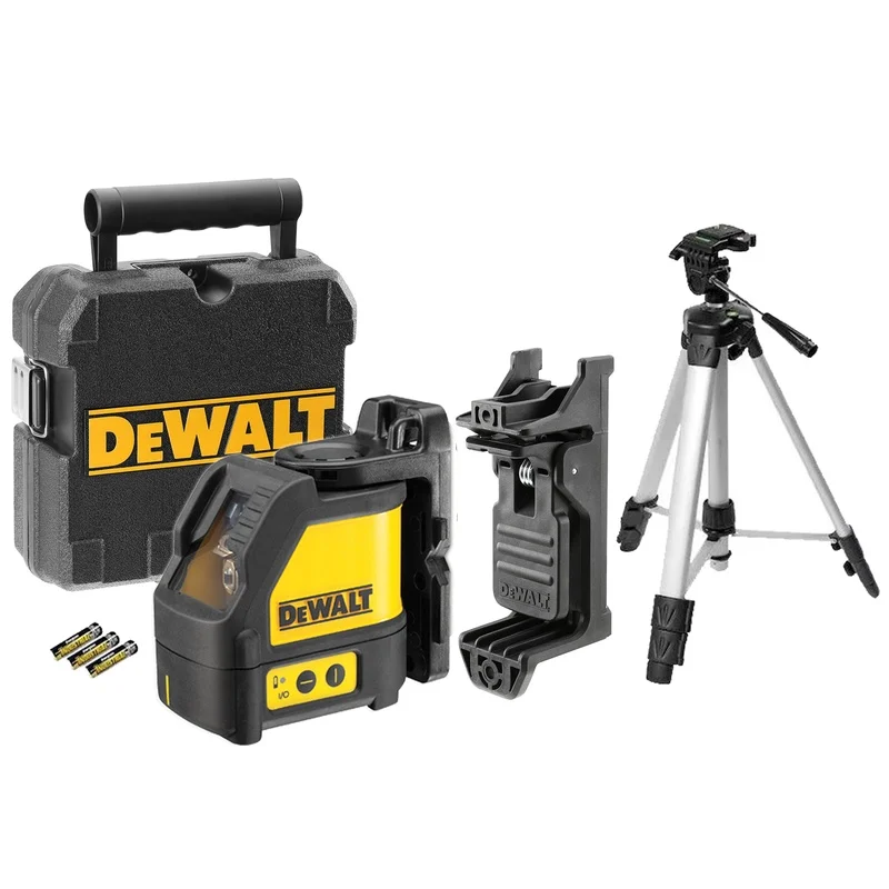 Dewalt DW088K+177201 Self Leveling Cross Line Laser (Red) [with Tripod]