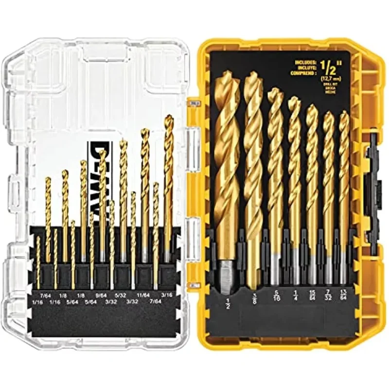 Dewalt DW1361 21Pcs Titanium Nitride Coated Drill Bit Set