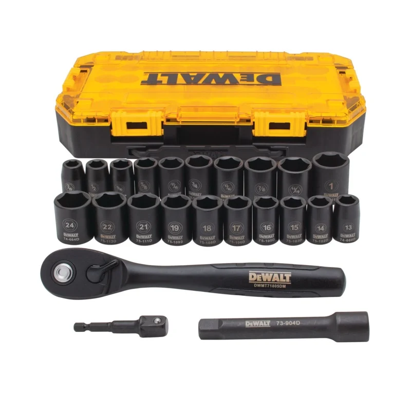Dewalt DWMT74739 23pcs Combination Impact Socket Wrench Set 1/2″