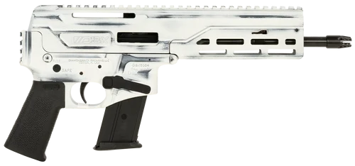 Diamondback DBX CF 5.7x28mm, 8" Barrell, Battleworn Storm Trooper White, Picatinny, Black Magpul K Grip, 20rd