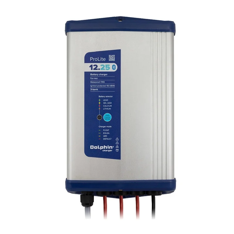 Dolphin Charger PROLITE Series Dolphin Battery Charger – 12V, 25A, 110/220VAC – 3 Outputs [99225]