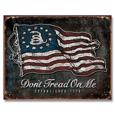 Don't Tread On Me Vintage Flag Tin Sign SG1873
