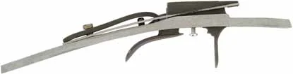 Double Set Trigger straight front trigger, long rear trigger, backlash adjustment screw,by L&R's Early American longrifle, or Jaeger Rifle