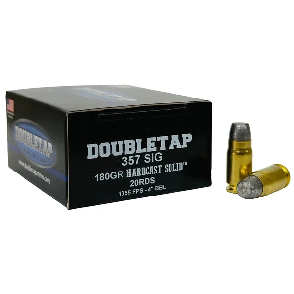 DOUBLETAP 357 SIG 180GR HARDCAST 20RD