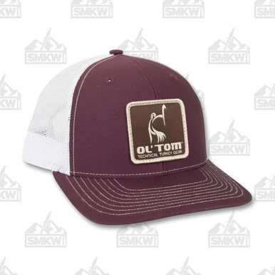 Drake Ol' Tom Mesh Back Patch Cap Maroon OT3550MWT