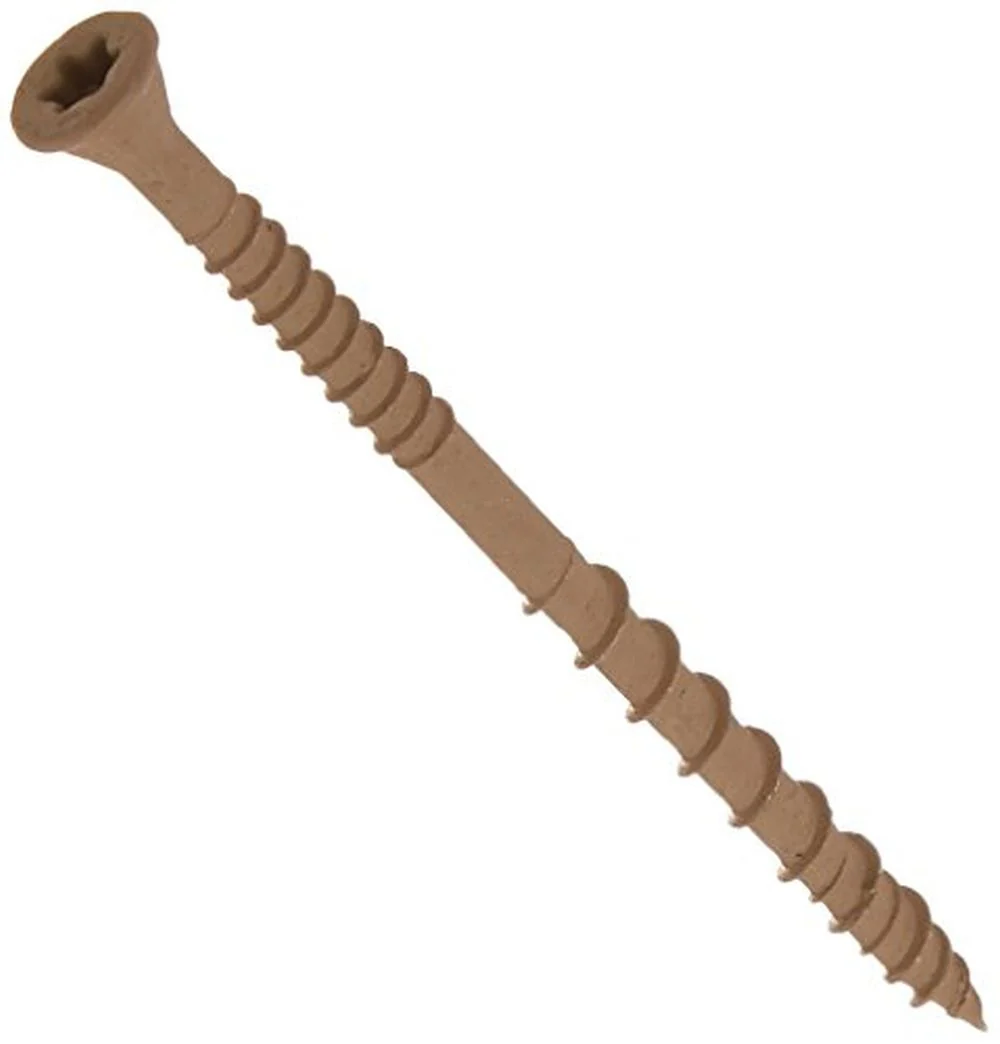 Simpson Strong-Tie DSVT3R5LB #10×3 Star Drive Ribbed Flat Head Quik Guard Coating Steel Deck Screws, 380/Box