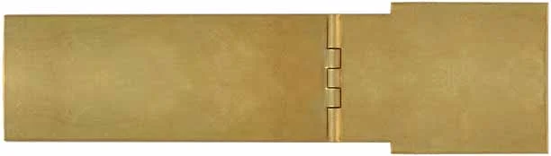 Early Colonial longrifle Patchbox Kit, brass,7" overall length