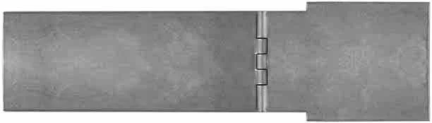Early Colonial longrifle Patchbox Kit, iron,7" overall length