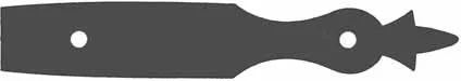 Early Hawken Toeplate, iron