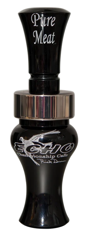 Echo Calls Pure Meat Open Call Double Reed Mallard Sounds Attracts Ducks Black Acrylic