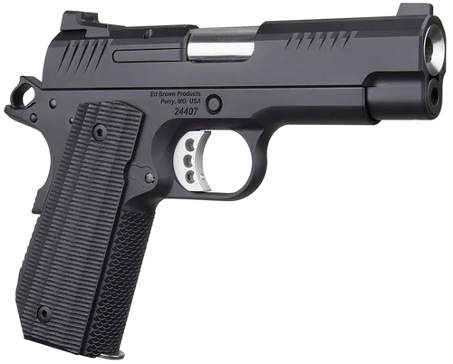 Ed Brown 1911 EVO KC9-LW Lightweight 9mm, 4" SS Bull Barrel, Gen4 Serrated Slide, Black Gen4 Carbon Steel Frame, Beavertail, 7rd