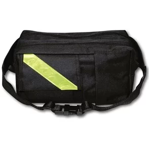 EMI Rescue Fanny Pack, Black with Reflective Stripe