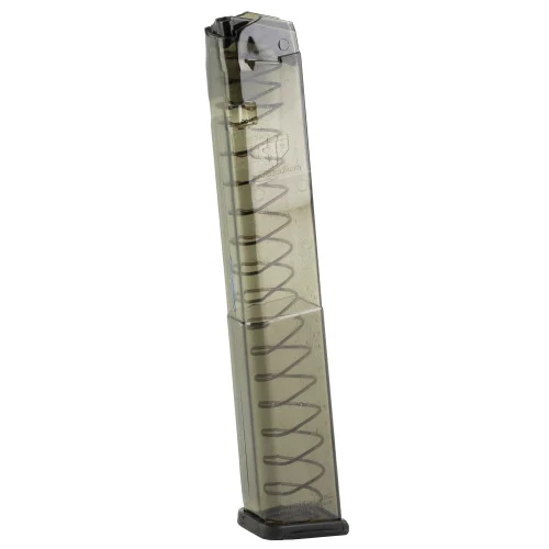ETS Group 9mm Magazine, Smoke Polymer, Fits Glock 22/23/27, 22rd