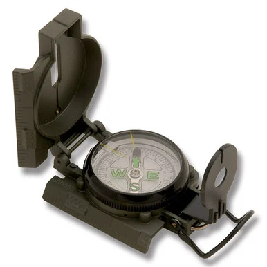 Explorer Olive Green Folding Compass With Lock EXP29