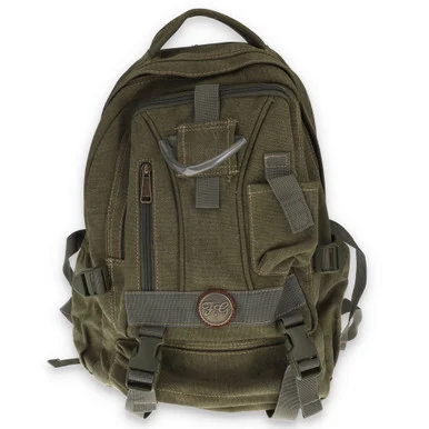 Fabigun Conceal Carry Backpack Green Canvas SM3906G