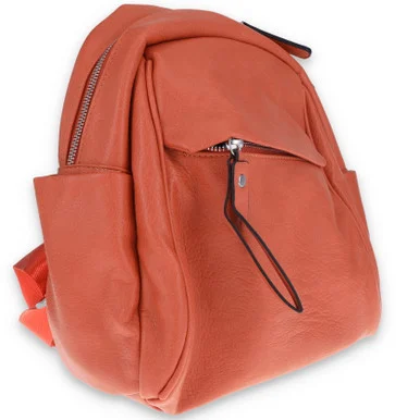 FabiGun Conceal Carry Backpack Purse Orange Leather FAB1929ORG