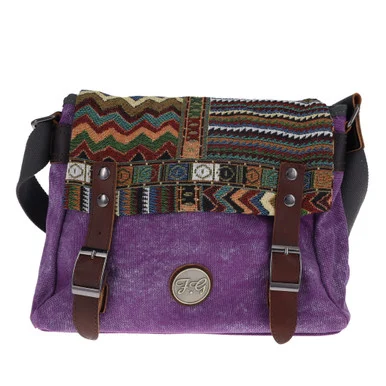 FabiGun Conceal Carry Handbag Purple Brocade SM3982BU