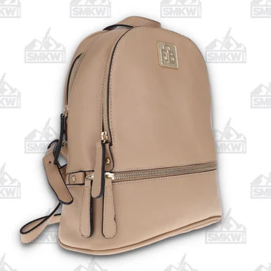 Fabigun Concealed Carry Backpack Beige Leather FABL82002BEG