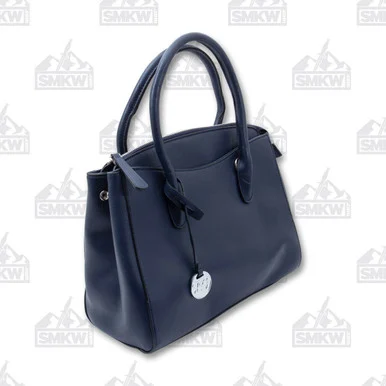 Fabigun Concealed Carry Bag Purse Blue Leather FAB8300BL