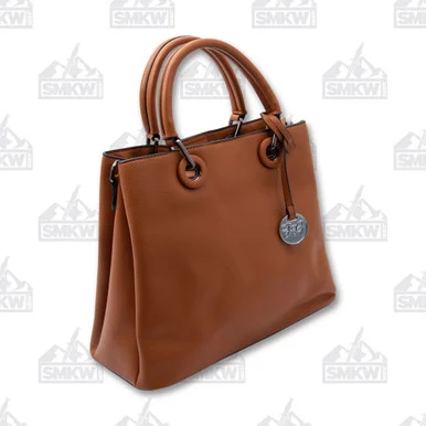 Fabigun Concealed Carry Bag Purse Brown Leather FAB8238BN
