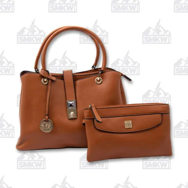 Fabigun Concealed Carry Purse and Clutch Brown FAB8063BN