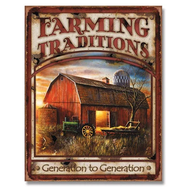 Farming Traditions Tin Sign SG1755