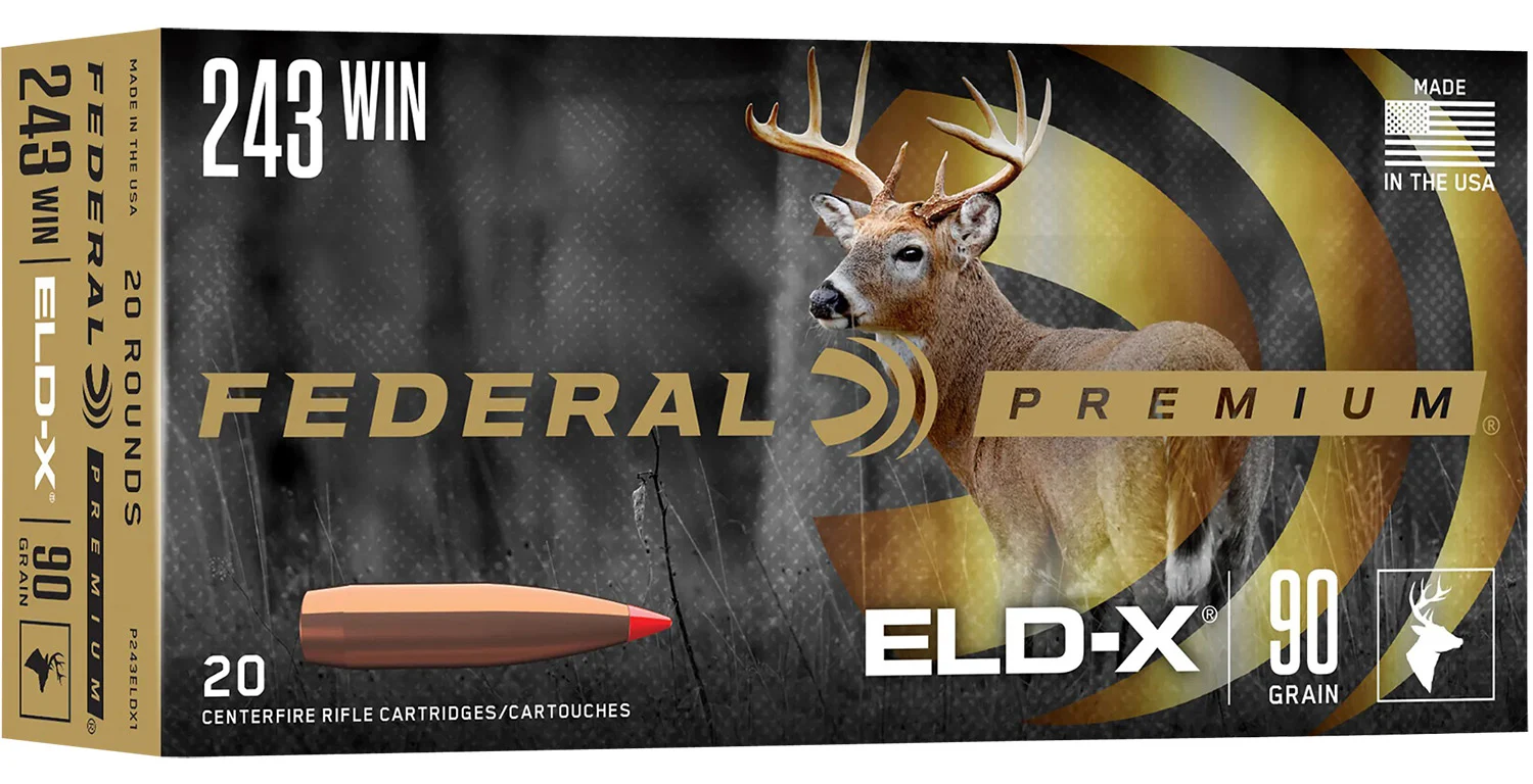 FED PRM 243WIN 90GR ELD-X 20/200