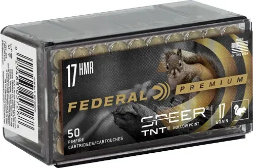 FEDERAL 17HMR 17GR SPEER TNT 2530FPS 50RD
